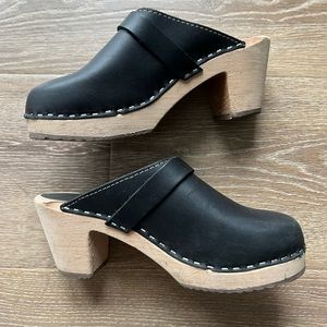 Lotta from Stockholm Black High Heel Clog